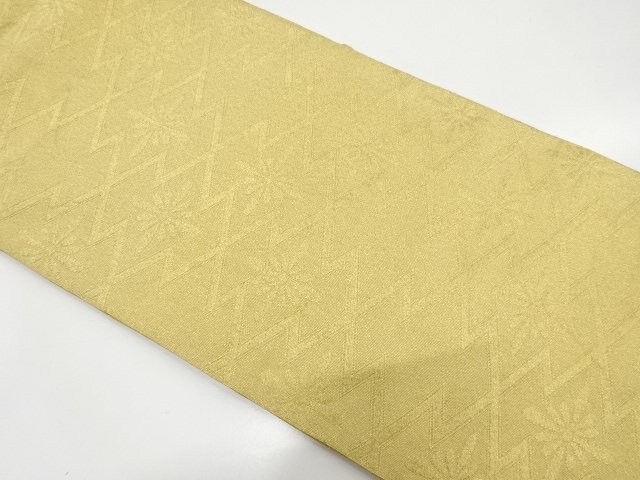 JAPANESEKIMONO / ANTIQUE MATSUBIRA-HISHI / FLORAL PATTERN WOVEN- NAGOY